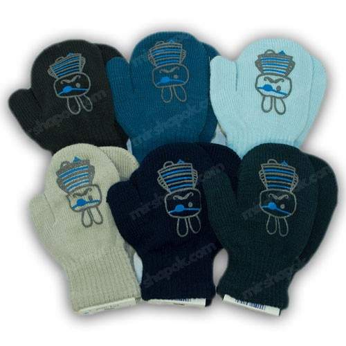 ОПТ Дитячі рукавиці для малюків, р. 13 (2-3 роки), виробник Польща (12шт/набір), фото 1