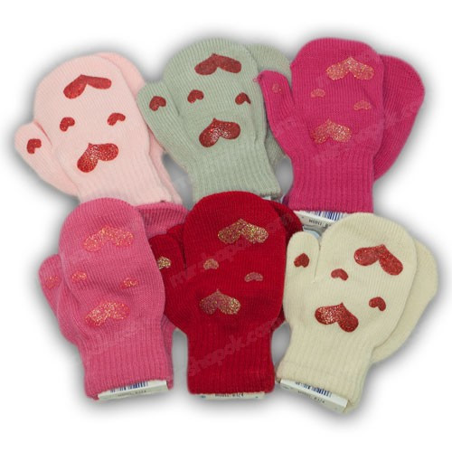 ОПТ Дитячі рукавиці для малюків, р. 13 (2-3 роки), виробник Польща (12шт/набір), фото 1