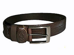 Ремінь шкіряний із лататтями всередині 1300х40 мм. Шкіряний ремінь із православними Церкви.