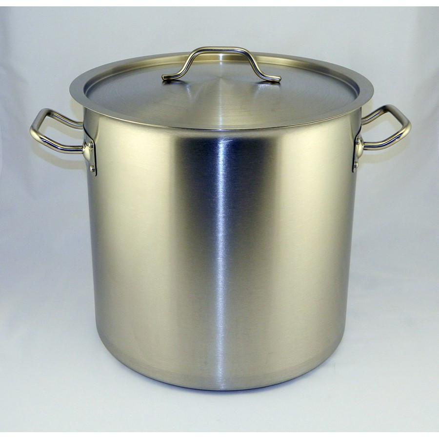 Купить Большая широкая кастрюля с крышкой 25л. Нержавейка - Benson BN ...