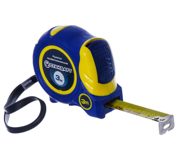 Рулетка магнітна професійна з автостопом 3 м*16 мм СТАНДАРТ PMT-0316, фото 1
