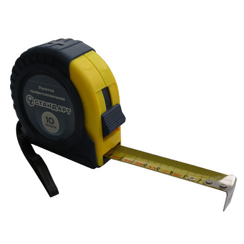Рулетка 10 м/25 мм професійна СТАНДАРТ SMT-1025, фото 1