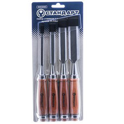 Набір стамесок (6-24 мм) 4 од. СТАНДАРТ SWC0101, фото 1