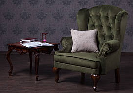 Комплект крісло і різьблений журнальний столик, в наявності. Крісло "Вольтер" і столик з дерева від фабрики