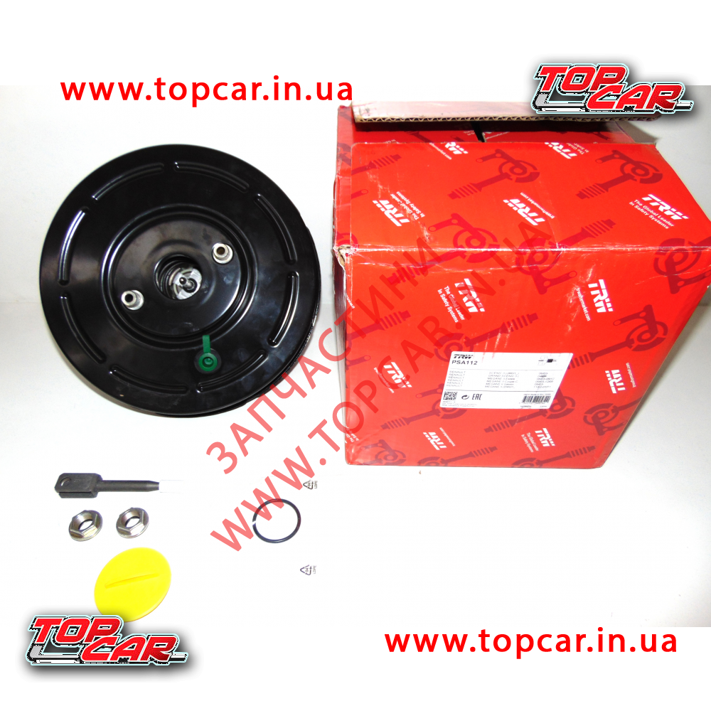 Вакуумний підсилювач гальм 	RENAULT MEGANE II 1.4/2.0D 02-  TRW PSA112