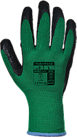 Перчатки с латексным покрытием Portwest A100 Зеленый/Черный, L