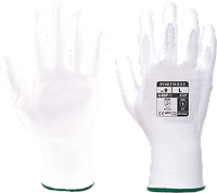 Перчатки с ПУ покрытием ладони A129 Белый, M