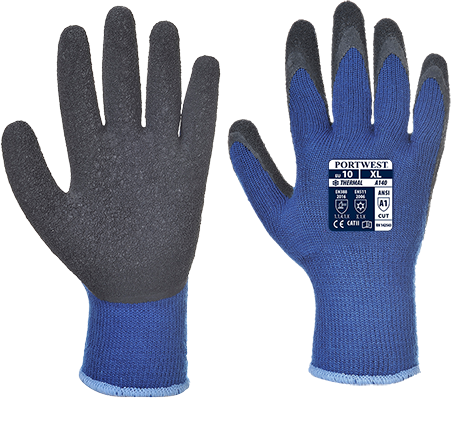 Рукавички Portwest Thermal Grip A140 Синій/Чорний, L