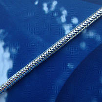 Срібний браслет, 220 мм, 7 грамів, плетіння Снейк, фото 3