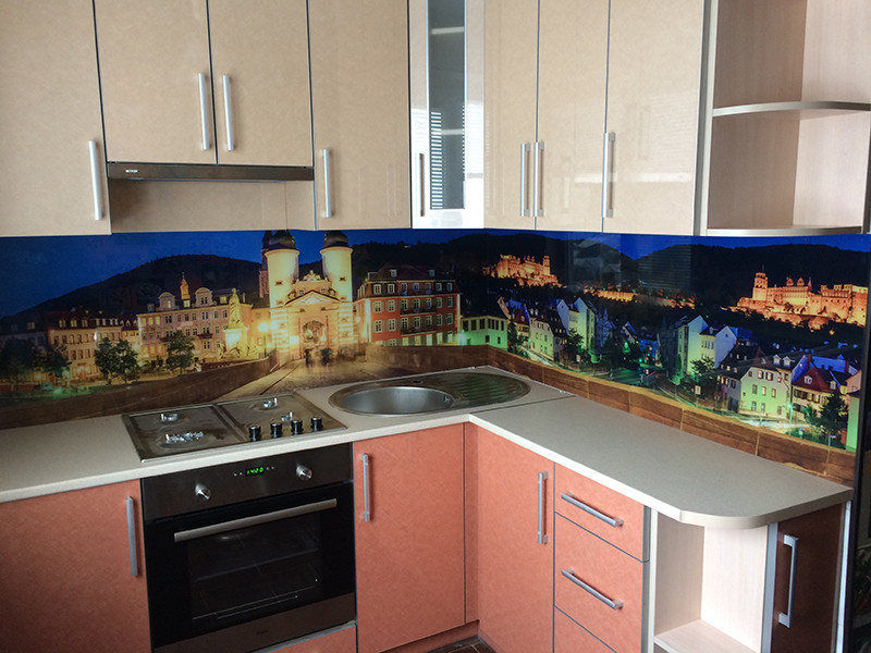 Фартух на кухонний гарнітур Нічне місто, фото 1