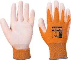 Антистатичні рукавички з ПУ покриттям долоні A199 Помаранчевий, L