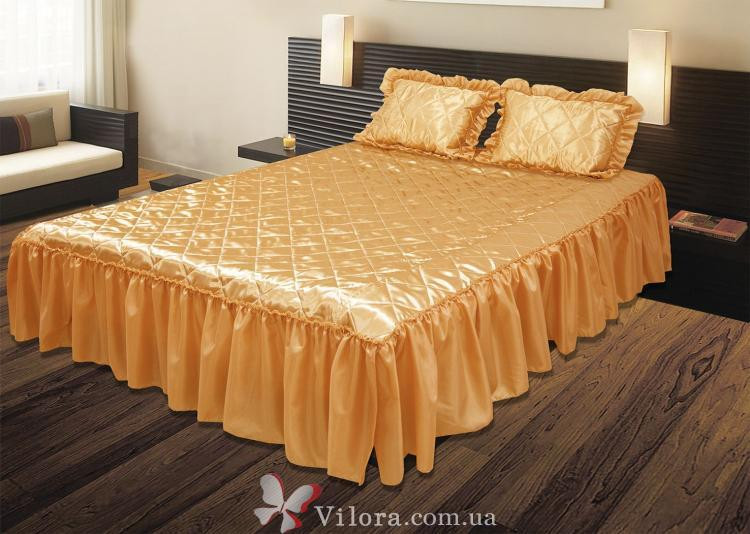 Покривало атласне ТЕП «Glamour» Gold, фото 1