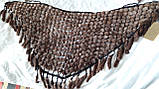 Шаль із норки коричнева, фото 5