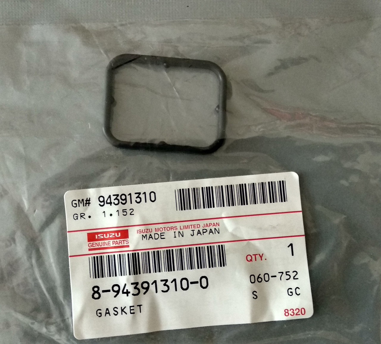 Прокладка електричного конектора Isuzu 4HK1 6HK1 6UZ1 6WG1, 8943913100, фото 1