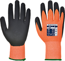 Рукавички Portwest Vis-Tex Cut Resistant з ПУ A625 Помаранчевий/Чорний, L