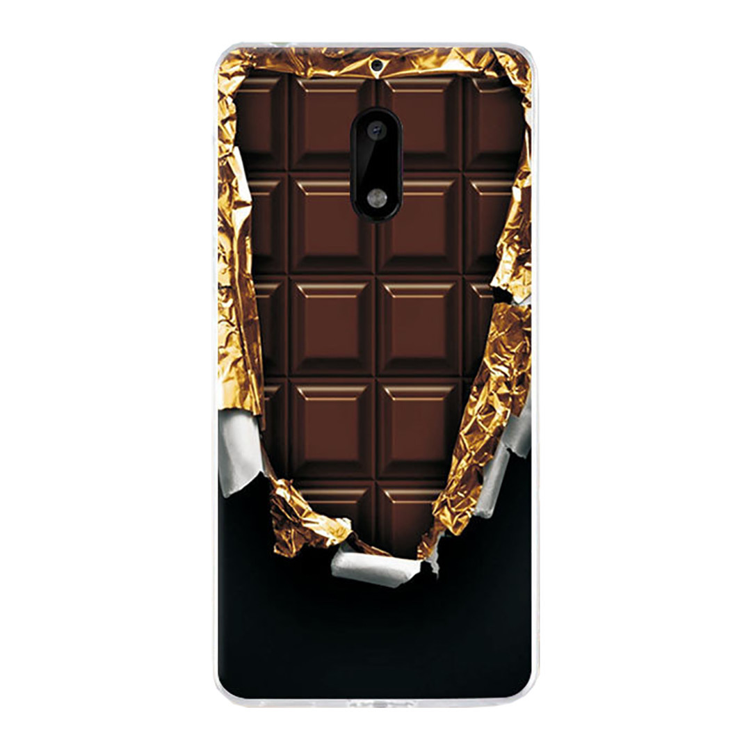 Чехол с рисунком Printed Silicone для Nokia 6 Шоколадка, фото 1