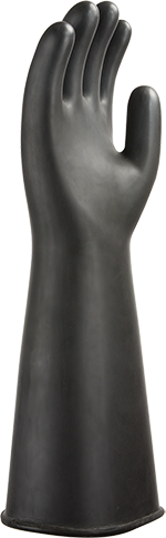 Важка рукавиця з латексного каучуку Portwest A802 Чорний, L, фото 1