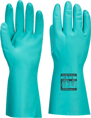 Заказывайте Перчатки Portwest Nitrosafe Plus Chemical A812 Зеленый, L ...