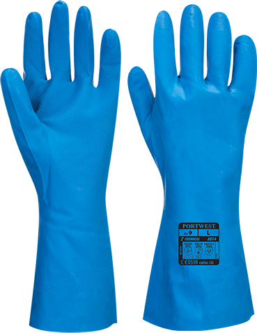 Нітрилові рукавички для харчової промисловості A814, фото 1