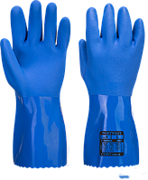 Синие рукавицы из ПВХ Portwest A881 Синий, L