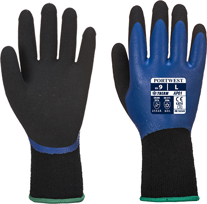 Рукавички Thermo Pro AP01 Синій/Чорний, L
