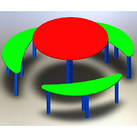 Столик та лавами на дитячий майданчик