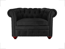 Крісло офісне Куїн екошкіра чорна (Діал ТМ)