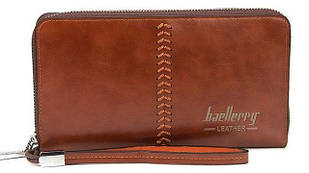 Чоловічий гаманець-клатч Baellerry Leather коричневий