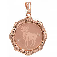 Підвіска Знаки Зодіаку Овен 2,5 см (Медичне золото)