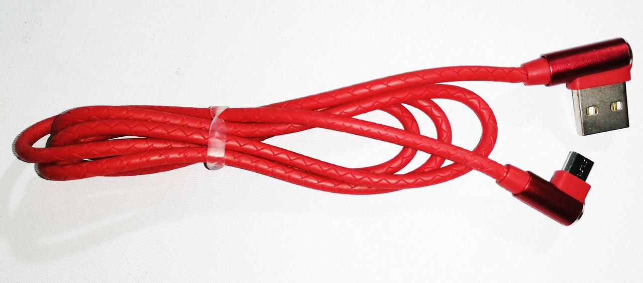 Шнур USB- micro USB 079- V8 кутовий, фото 1