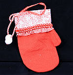 Ялинкова іграшка м'яка Рукавичка червона, 16 см, червоний (430345-1), фото 2