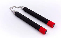 Нунчаку (нунтяку) тренувальні з'єднані ланцюгом Zelart 1815