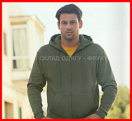 Чоловіча класична кофта на замку з капюшоном