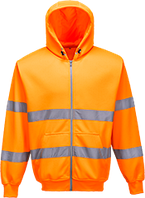 Світловідбиваюча толстовка на застібці-блискавці з капюшоном B305