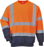 Двоколірний світловідбиваючий светр B306