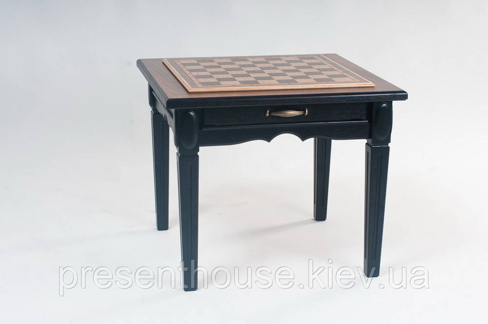 Шаховий стіл 2 в 1 "Шахи та нарди" з фігурами, фото 1