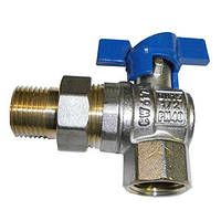 Кран американка ДУ 20 вода різьба внутрішня/зовнішня кутовий