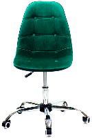 Стілець Alex Office велюр зелений В-5 на коліщатках із регулюванням висоти дизайн Charles Eames, фото 2