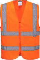 Світловідбиваючий жилет на застібці-блискавці Portwest C375, Помаранчевий, L