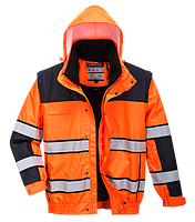 Класична світловідбиваюча куртка-бомбер C466