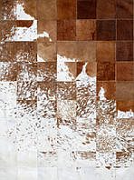 Соверменный натуральный ковер с переходом от коричневого к белому цвету