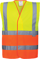 Світловідбиваючий двоколірний жилет Portwest C481 XL