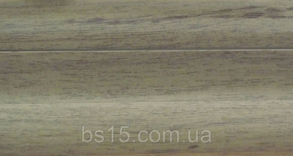 Плінтус із кабель каналом і м'яким краєм BS21 Горіх світлий, фото 1