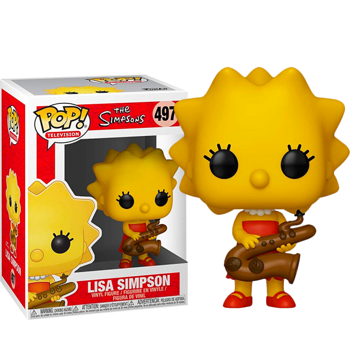 Фігурка Funko Pop Фанко Поп Сімпсони Ліза з саксофоном The Simpsons Lisa with Saxophone 10 см S L 497