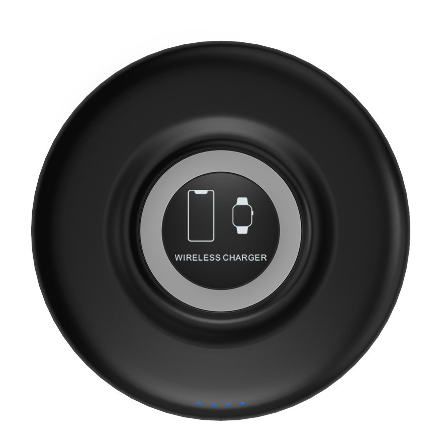 Бездротова зарядка RGT W8 2 в 1 Black Wireless Power Bank 5000 mAh