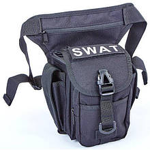 Сумка тактична на стегно SWAT (чорна)