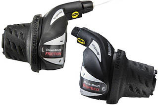 Манетки перемикання Shimano  SL-RS36 RevoShift 3x6-шв.(лів+прав)