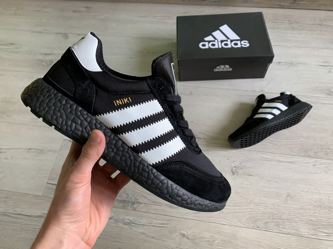 Чоловічі кросівки Adidas Iniki Runner Black чорні