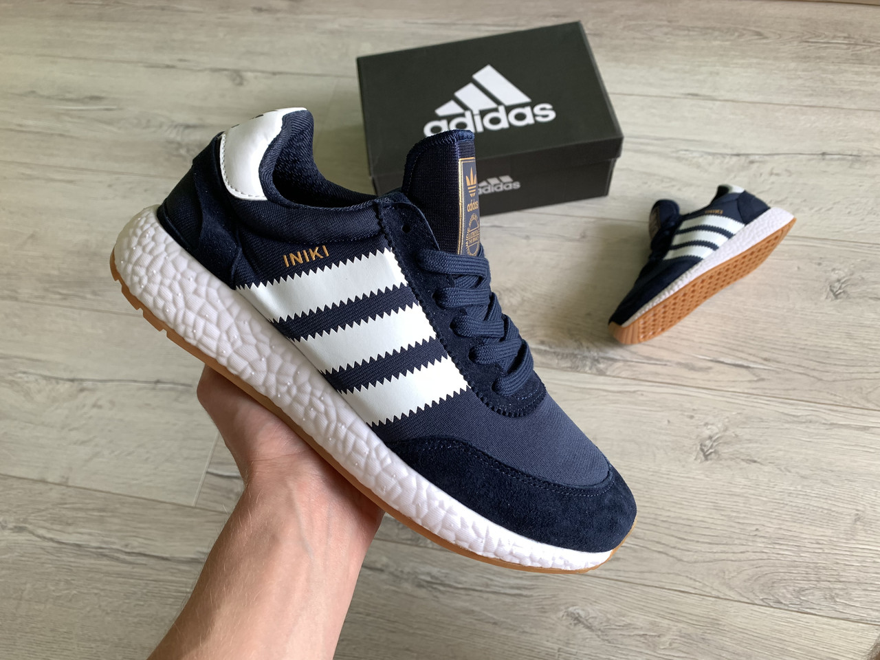 Чоловічі кросівки Adidas Iniki Runner Blue White сині
