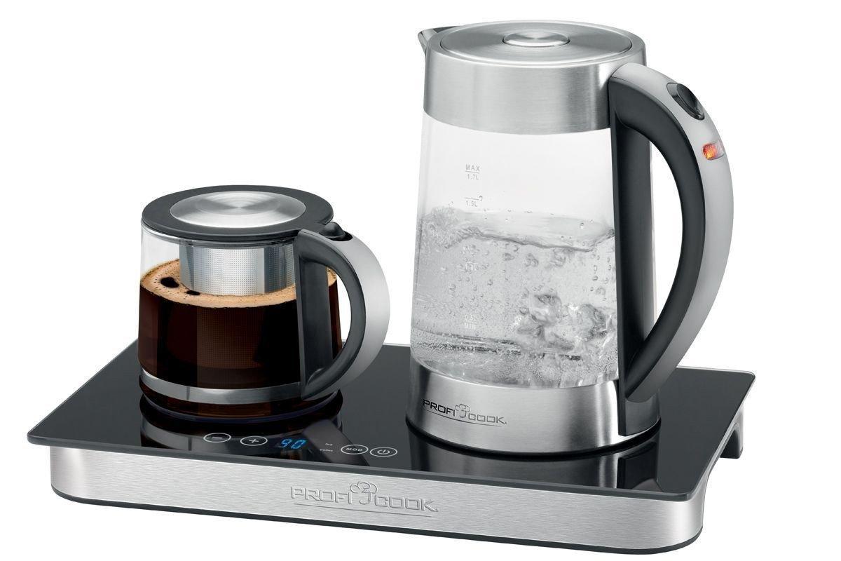 Чайник з регулюванням температури скляний PROFI COOK PC-TKS 1056 (набір)